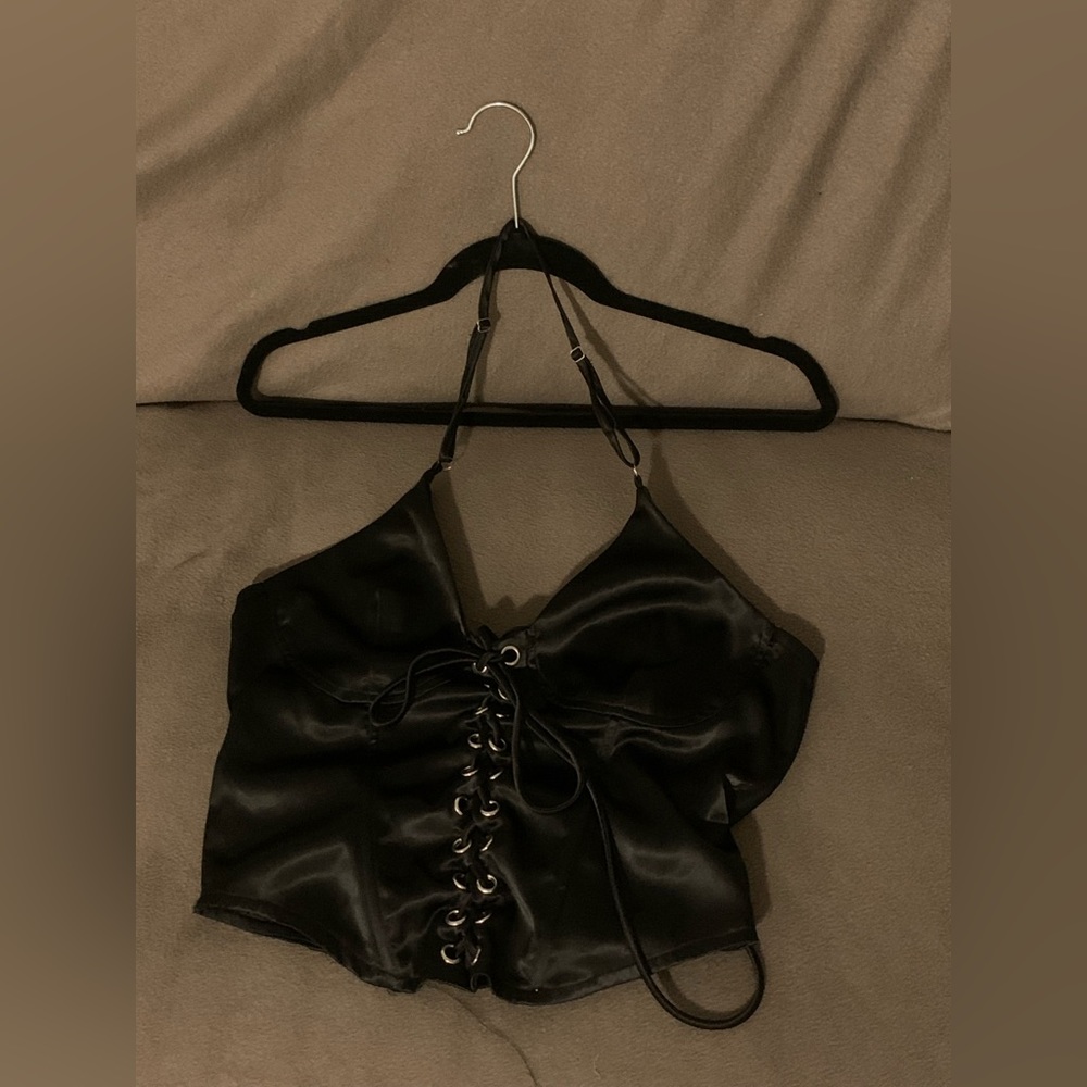 Bustier Top with Eyelet detail